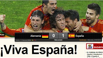 Prensa española quedó exultante tras clasificación a la final