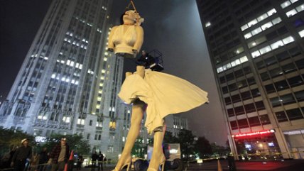 Marilyn Monroe se despide de Chicago