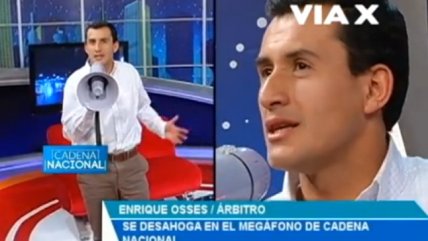   Enrique Osses se descargó con los hinchas 