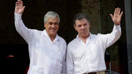   Piñera comparte con Humala, Santos y Peña Nieto en Colombia 