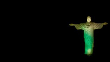 El Cristo Redentor de Rio de Janeiro se vestirá con los colores de Brasil durante el Mundial