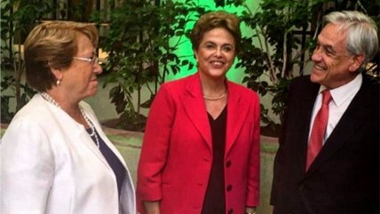   Piñera se sumó al encuentro con Bachelet y Rousseff 