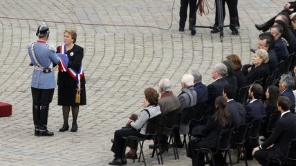   El adiós a Patricio Aylwin, en la Plaza de La Paz 