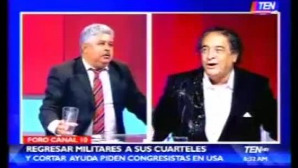   Honduras: Violenta reacción de asesor presidencial en televisión 