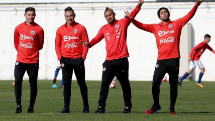 La práctica de la selección chilena de cara al duelo con Brasil