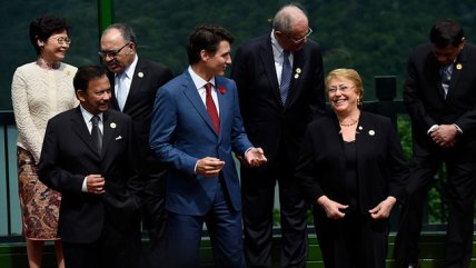   Bachelet participó de la foto oficial de la APEC 