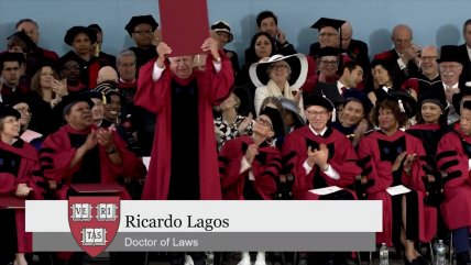   Ex Presidente Lagos fue distinguido con título honoris causa en Harvard 