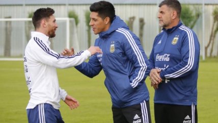 Enzo Pérez se integró a los entrenamientos de la selección argentina en Rusia