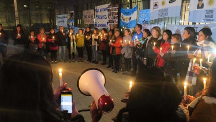   Familias de tripulación del desaparecido ARA San Juan protestaron frente a la Casa Rosada 