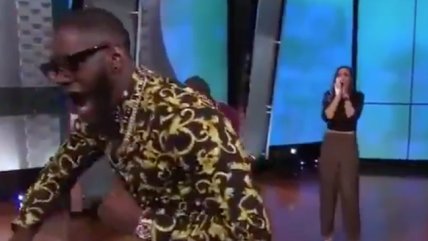   ¡Se le pasó la mano! Boxeador estadounidense mandó al hospital a la mascota de un programa de TV 