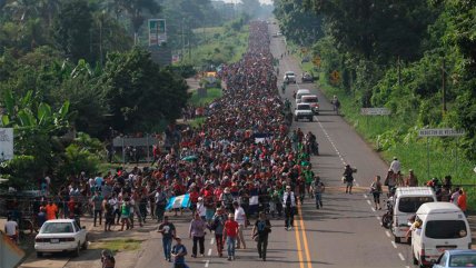   Desde la caravana: Miles de personas avanzan en México bajo duras condiciones 