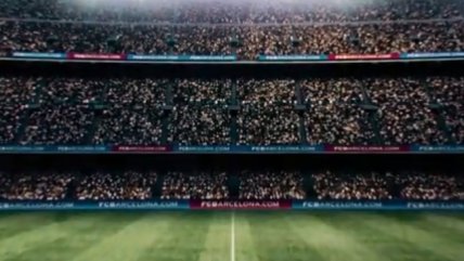   El impresionante mosaico que prepara FC Barcelona para el clásico con Real Madrid 