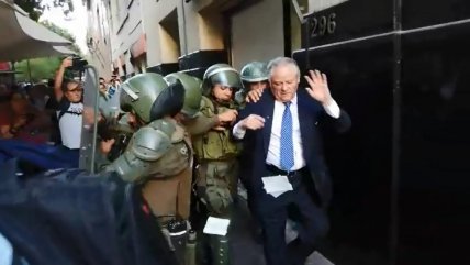   Manifestantes agredieron a presidente del TC tras alegatos por proyecto de libertades condicionales 