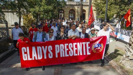  El PC conmemoró los 14 años de la muerte de Gladys Marín  
