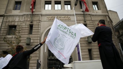   Gendarmes protestaron frente al Ministerio de Justicia 