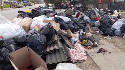   Basura se acumula en Talca por paro de recolectores 