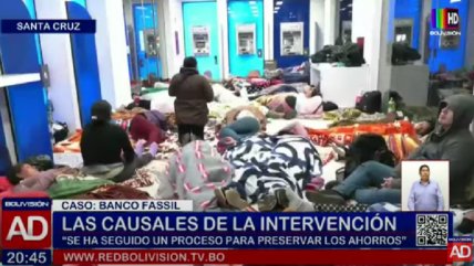   Bolivia intervino uno de sus mayores bancos por delitos financieros y clientes se tomaron las sucursales 