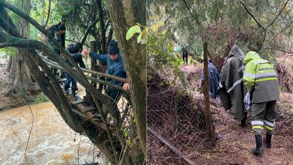   Carabineros evacua a personas en el sector del Embalse Ancoa en Linares 