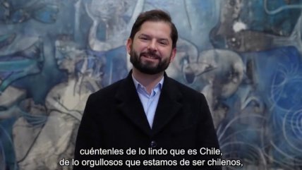  Presidente Boric envió un saludo de Fiestas Patrias a chilenos en el extranjero  