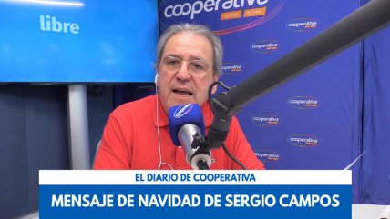   Mensaje de Navidad: Sergio Campos alertó sobre los niños pobres en Chile y los que mueren en Gaza 