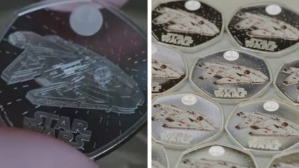  Casa de moneda británica lanzó colección de homenaje a Star Wars  