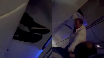   Pasajero quedó atrapado en el maletero tras fuertes turbulencias 