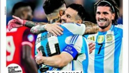   Prensa celebró clasificación de Argentina: 
