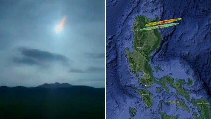   Ingreso de asteroide a la atmósfera iluminó el cielo de Filipinas 