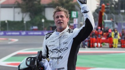   Brad Pitt se robó la película en la clasificación del GP de México 