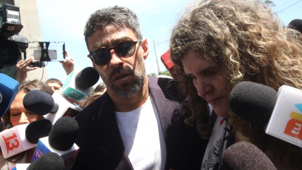   La llegada de Jorge Valdivia al Juzgado para reanudar su reformalización 