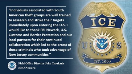   Por asaltos: Diez chilenos fueron detenidos en aeropuerto de Nueva Jersey 