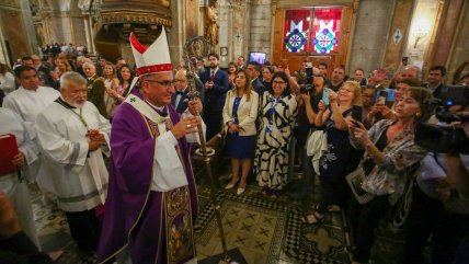   Fernando Chomalí ofició su primera misa como el noveno cardenal de Chile 