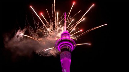   Así se celebró la llegada de 2025 en Nueva Zelanda 