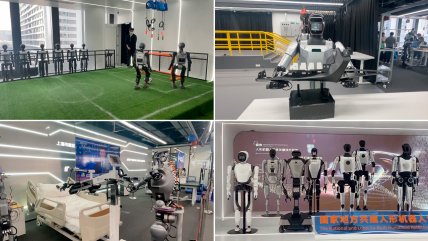   China inauguró campo de entrenamiento para robots humanoides 