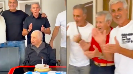   [VIDEO] Carlos Bilardo festejó su cumpleaños 87 con los campeones del mundo en 1986 