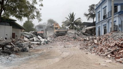   Birmania: Hallan más cadáveres bajo escombros a nueve días del terremoto 