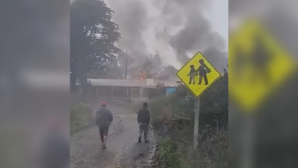   Incendio afectó dependencias de una escuela en Puerto Saavedra 