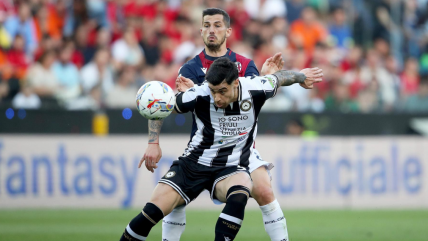   Alexis y Pizarro vieron desde la banca el empate de Udinese contra Bologna 