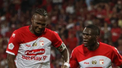   [VIDEO] Hugo Rodallega fue héroe en Independiente Santa Fe: Se lesionó, lloró y anotó el gol del título 