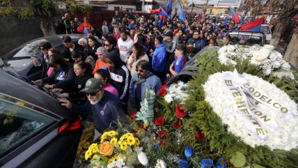   La masiva despedida a Jean Miranda, uno de los seis mineros fallecidos en El Teniente 