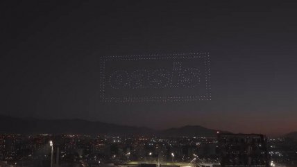   Así fue el show de drones de Oasis 