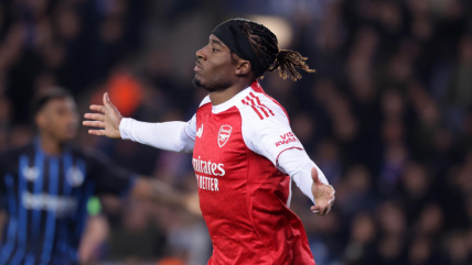   Madueke anotó espectacular golazo en triunfo del líder Arsenal ante Brujas por Champions League 