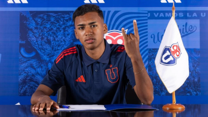   Mundialista sub 17 Jhon Cortés firmó su primer contrato con la U 
